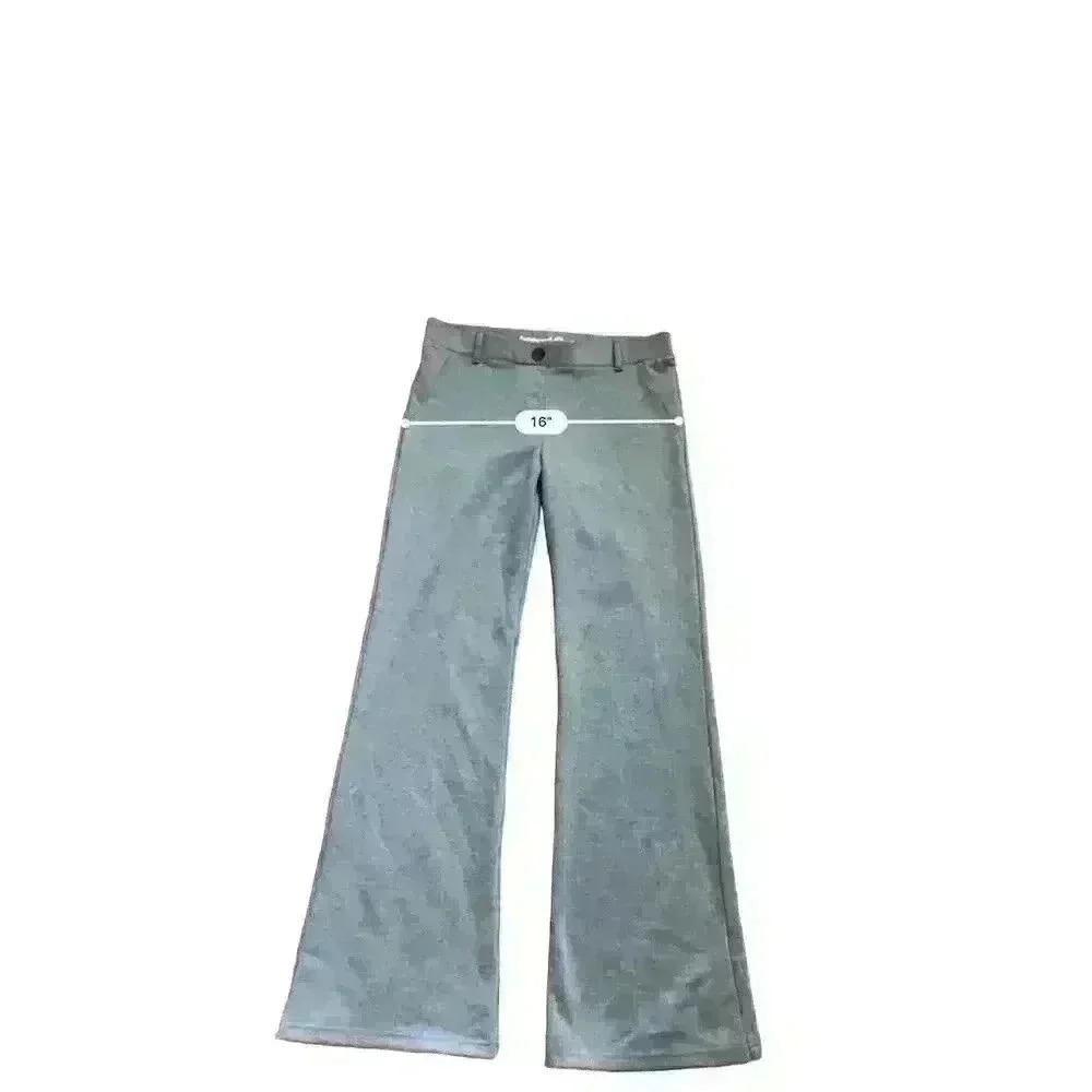 Betabrand Women's Gray and Tan Flared Dress Pants Pull-On Petites Size M - Picture 6 of 8